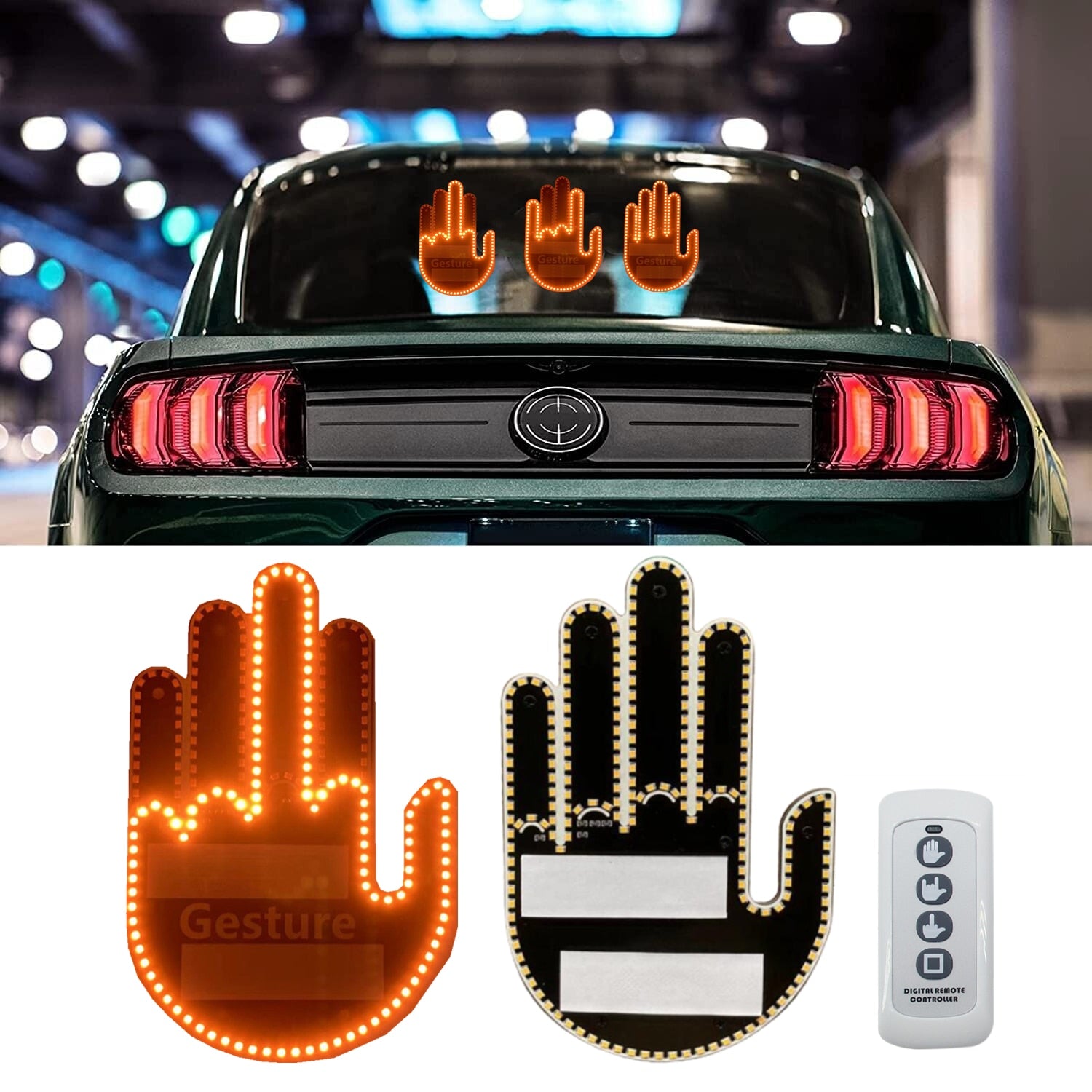 LED Hand Auto, Lustiges Finger Licht